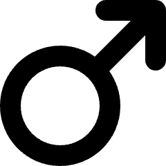Man Symbol Icon from Micro Solid Set
