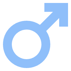 Man Symbol Icon from Sharp Flat Set