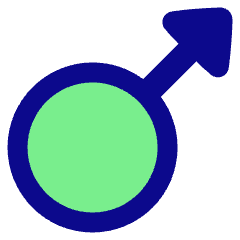 Man Symbol Icon from Plump Pop Set