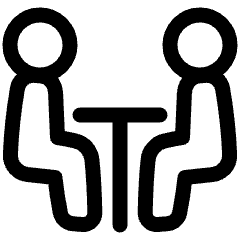 Meeting Room Icon from Plump Line Set