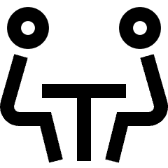 Meeting Room Icon from Sharp Line Set