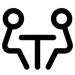 Meeting Room Icon from Core Line Set