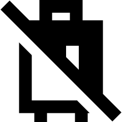 No Luggage Icon from Sharp Remix Set