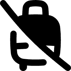 No Luggage Icon from Flex Remix Set