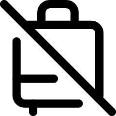 No Luggage Icon from Core Line Set