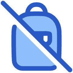 No Personal Bag Icon from Plump Duo Set