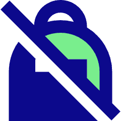 No Personal Bag Icon from Sharp Pop Set