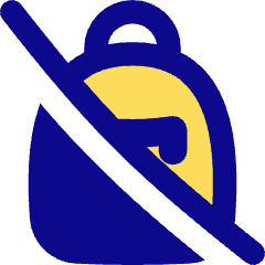 No Personal Bag Icon from Flex Pop Set