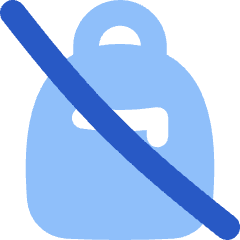 No Personal Bag Icon from Flex Flat Set