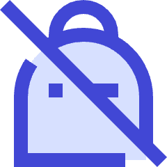 No Personal Bag Icon from Sharp Duo Set