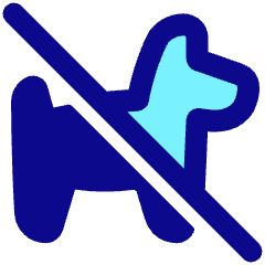 No Pets Allowed Icon from Plump Pop Set