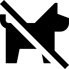 No Pets Allowed Icon from Sharp Solid Set