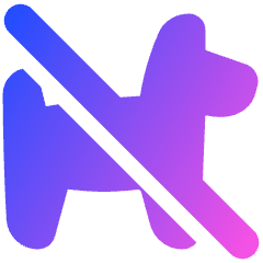 No Pets Allowed Icon from Plump Gradient Set