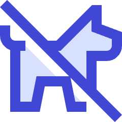 No Pets Allowed Icon from Sharp Duo Set
