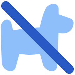 No Pets Allowed Icon from Plump Flat Set