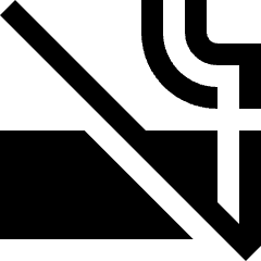 No Smoking Area Icon from Sharp Solid Set