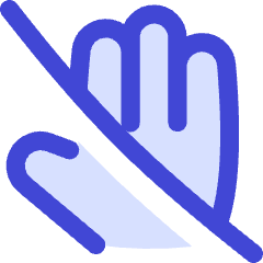 No Touch Sign Icon from Flex Duo Set