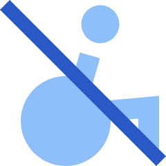 Not Accessible Icon from Sharp Flat Set