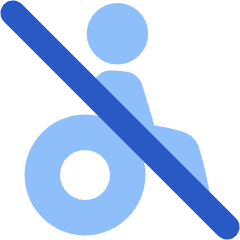 Not Accessible Icon from Plump Flat Set