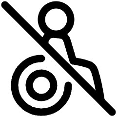 Not Accessible Icon from Plump Line Set