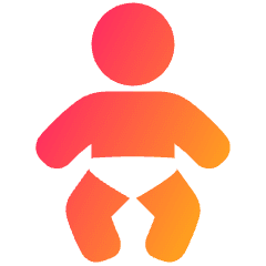 Nursery 1 Icon from Plump Gradient Set