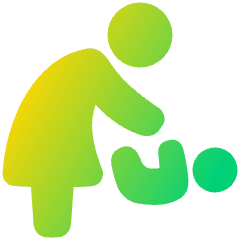 Nursery 2 Icon from Plump Gradient Set