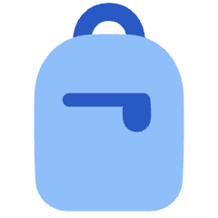 Personal Bag Icon from Plump Flat Set