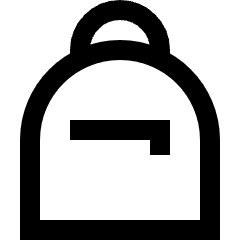 Personal Bag Icon from Sharp Line Set