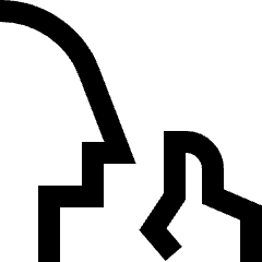 Quiet Zone Icon from Sharp Line Set