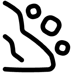 Rock Slide Icon from Plump Line Set