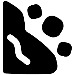 Rock Slide Icon from Plump Solid Set