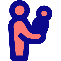 Signage Priority Infant Person Icon from Core Pop Set