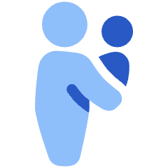 Signage Priority Infant Person Icon from Plump Flat Set