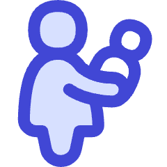 Signage Priority Infant Woman Icon from Flex Duo Set