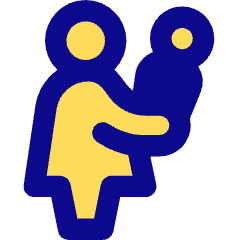 Signage Priority Infant Woman Icon from Core Pop Set