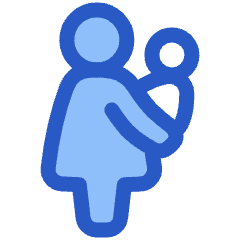 Signage Priority Infant Woman Icon from Plump Duo Set