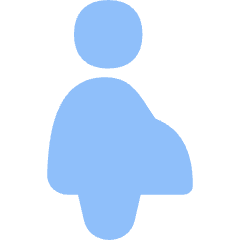 Signage Priority Pregnant Woman Icon from Flex Flat Set