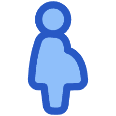 Signage Priority Pregnant Woman Icon from Plump Duo Set