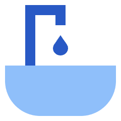 Sink Icon from Sharp Flat Set