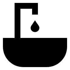 Sink Icon from Sharp Solid Set