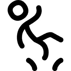 Slippery Sign Icon from Flex Line Set