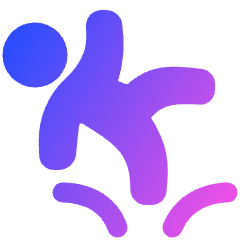 Slippery Sign Icon from Plump Gradient Set