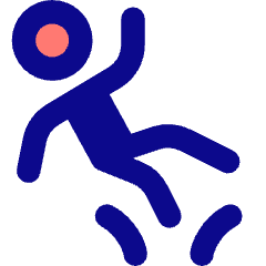 Slippery Sign Icon from Core Pop Set