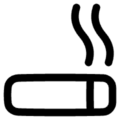 Smoking Area Icon from Plump Line Set