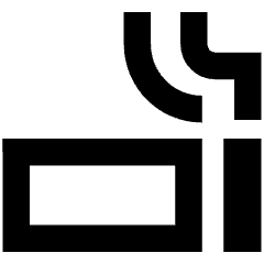 Smoking Area Icon from Sharp Remix Set