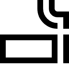 Smoking Area Icon from Sharp Line Set