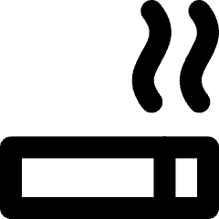 Smoking Area Icon from Micro Line Set