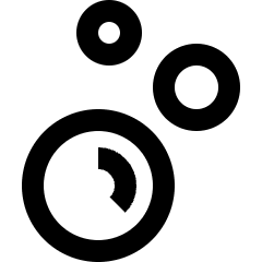 Soap Bubbles Icon from Sharp Line Set