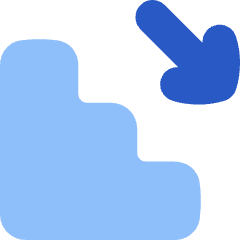 Stairs 2 Icon from Flex Flat Set