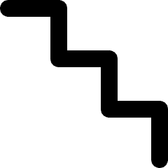 Stairs 2 Icon from Micro Line Set